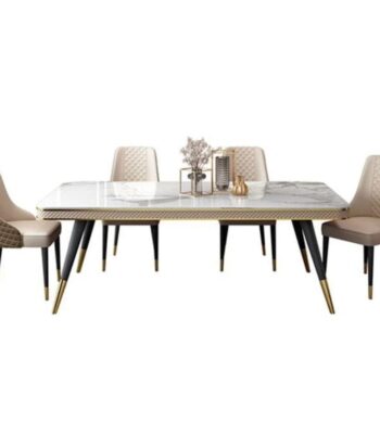 Aurelia Luxe Marble Dining Table Set