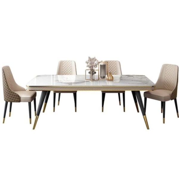 Aurelia Luxe Marble Dining Table Set