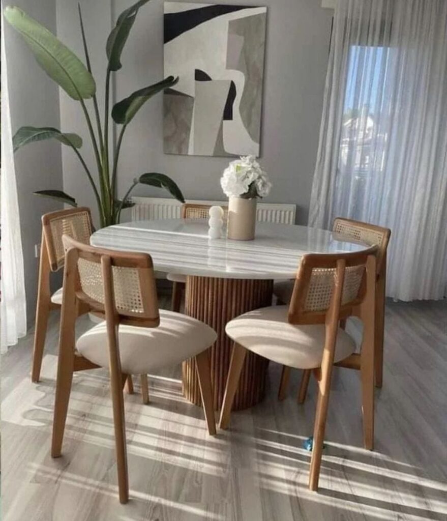 Nordic Bloom Dining Set