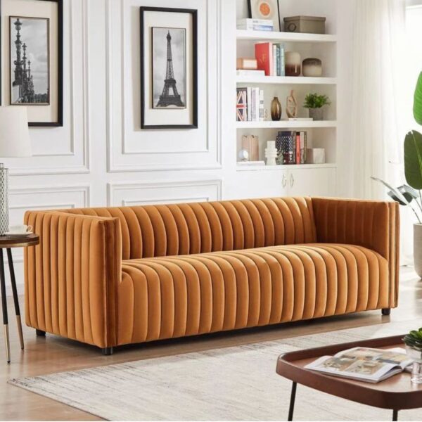 monroe velvet sofa